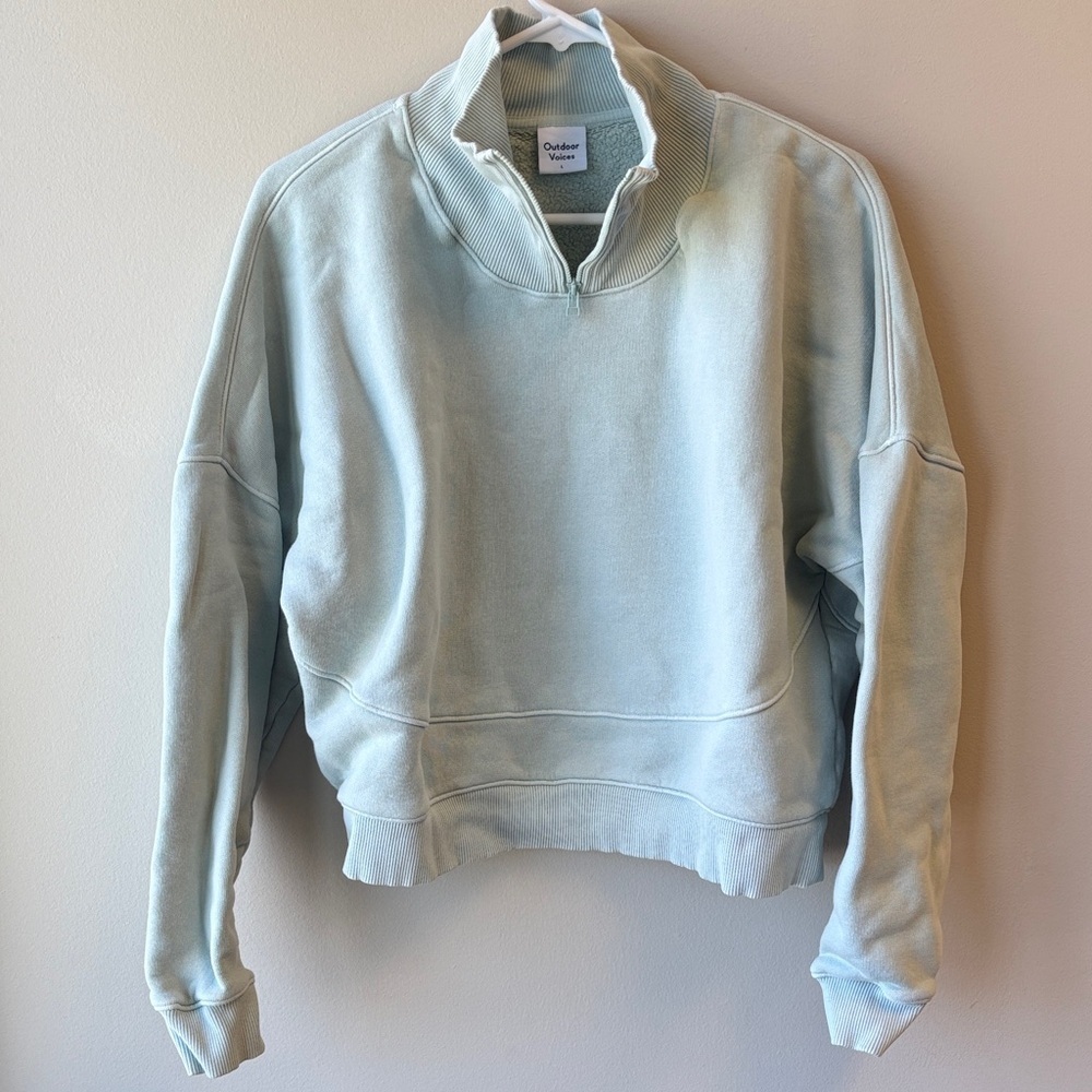 Outdoor Voices Mint Sweatshirt Pullover